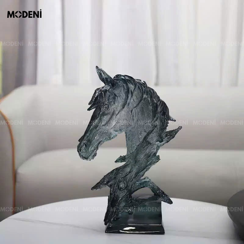  Tượng Ngựa Trang Trí Acacia Đen Cao Cấp – Tượng Decor Đầu Ngựa Nghệ Thuật – Món Quà Tân Gia Lý Tưởng 