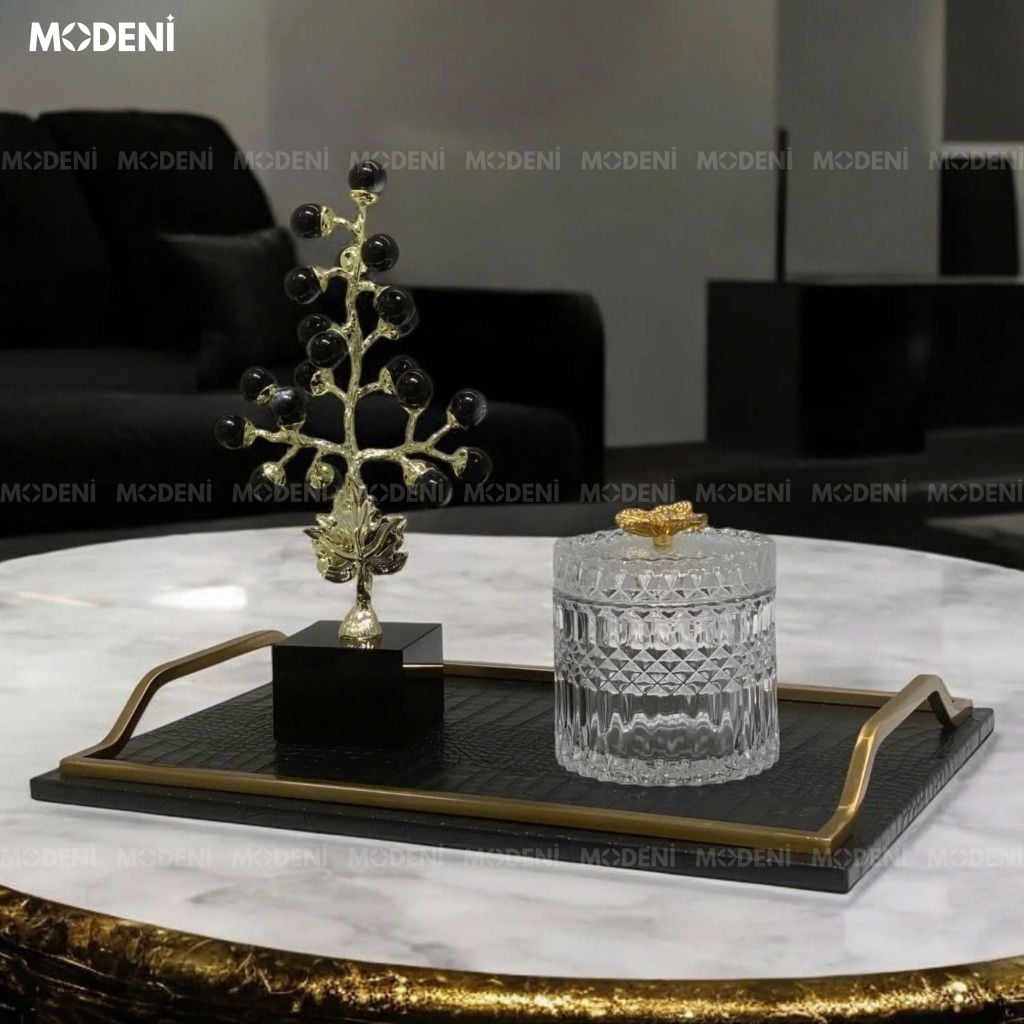 Set Decor Aurelia Stone Cao Cấp Phong Cách Modern Luxury Kết Hợp Sculptural Elegance