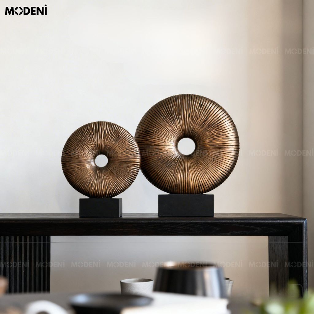 Tượng Trang Trí Solar Ripple Cao Cấp – Điểm Nhấn Nghệ Thuật Trừu Tượng Cho Không Gian Sống Sang Trọng