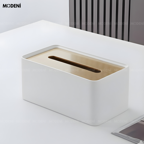  Hộp Khăn Giấy Iko Hợp Kim Cao Cấp Nắp Ánh Kim – Điểm Nhấn Modern Luxury Cho Không Gian Sống Tinh Tế 