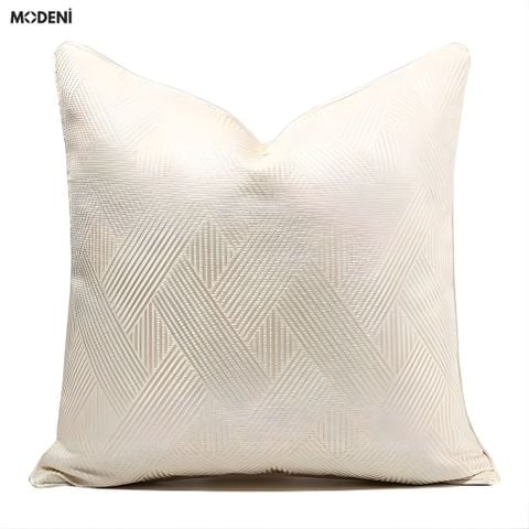  Vỏ Gối Sofa Glide – Vải Jacquard Kết Hợp Vải Nhung Họa Tiết Vân Chéo Châu Âu 