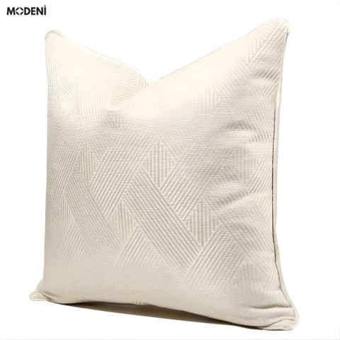  Vỏ Gối Sofa Glide – Vải Jacquard Kết Hợp Vải Nhung Họa Tiết Vân Chéo Châu Âu 