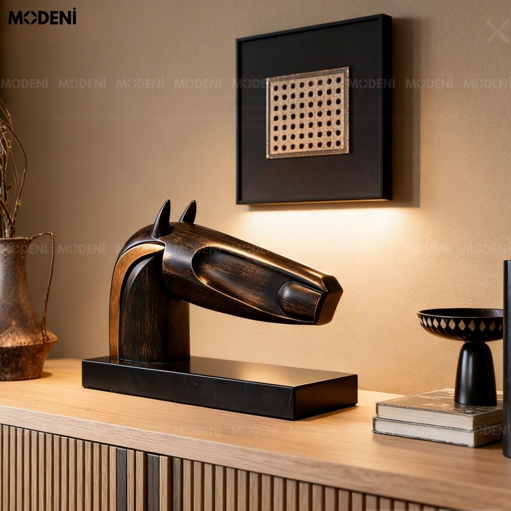 Tượng Trang Trí Equis Cao Cấp – Tuyệt Tác Trừu Tượng Thượng Lưu, Biểu Tượng Sức Mạnh & Khát Vọng Vương Giả