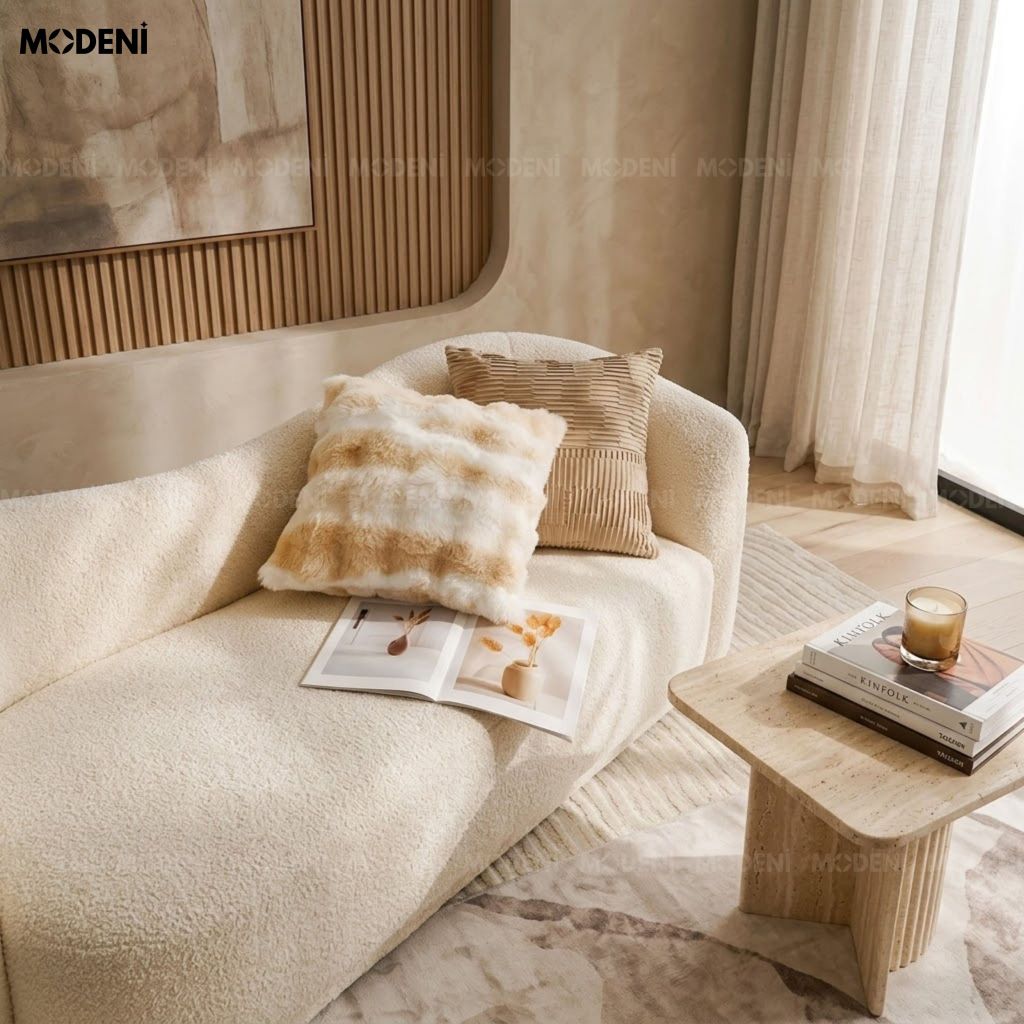 Vỏ Gối Sofa Trang Trí Ursa Vải Lông Mịn Sang Trọng Dày Dặn Giữ Nhiệt Cho Góc Đọc Sách