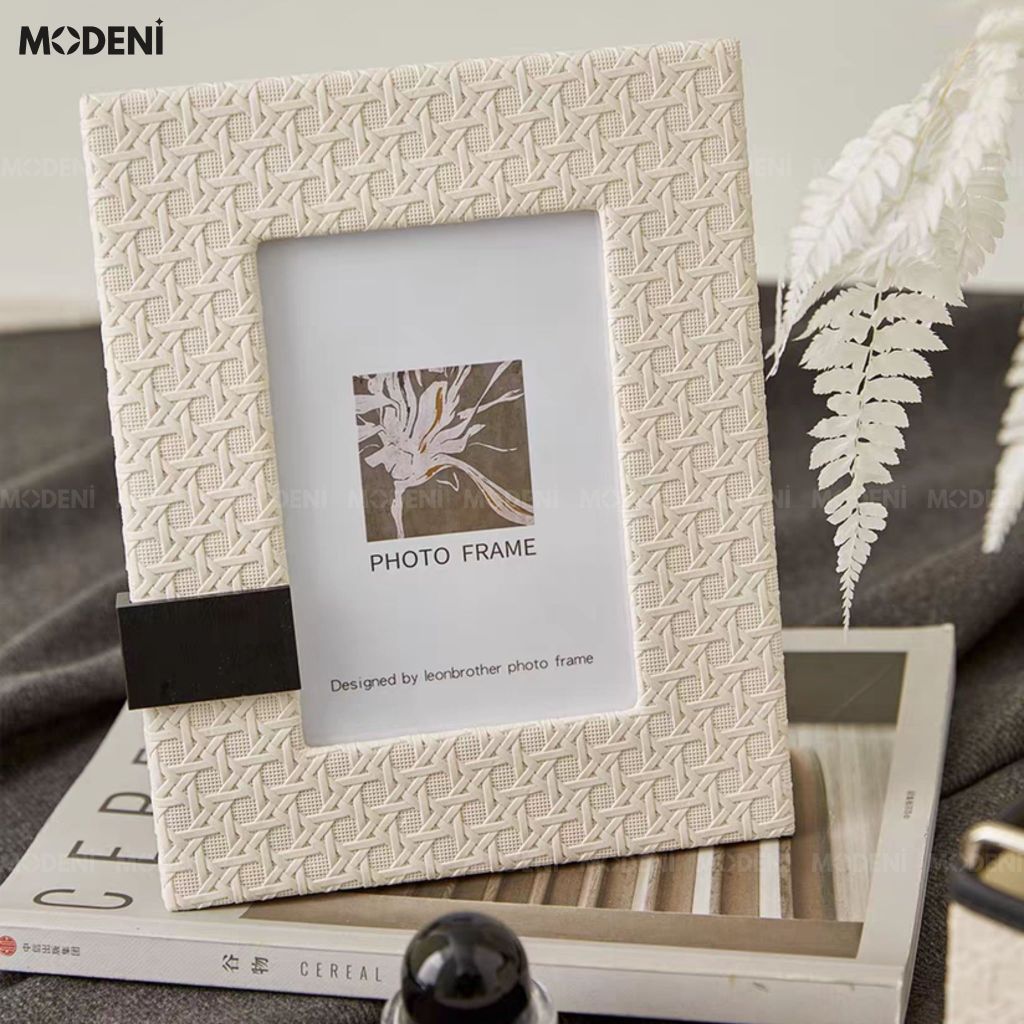 Set Khung Ảnh Remy Be Da Kết Hợp Vải Nhung Cao Cấp Cho Không Gian Hiện Đại Sang Trọng