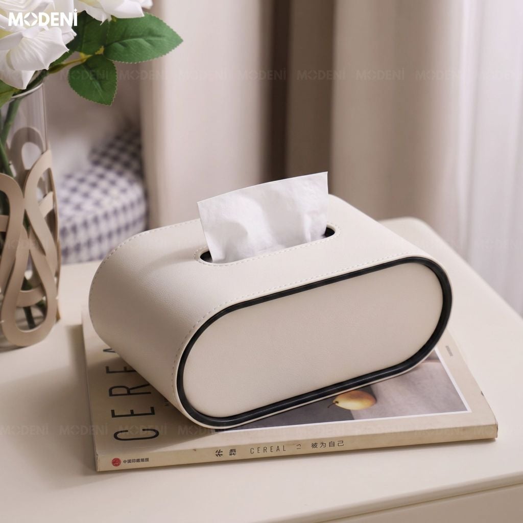 Hộp Khăn Giấy Mova Da PU Cao Cấp  Tối Giản Sang Trọng Cho Phòng Khách Và Phòng Ngủ