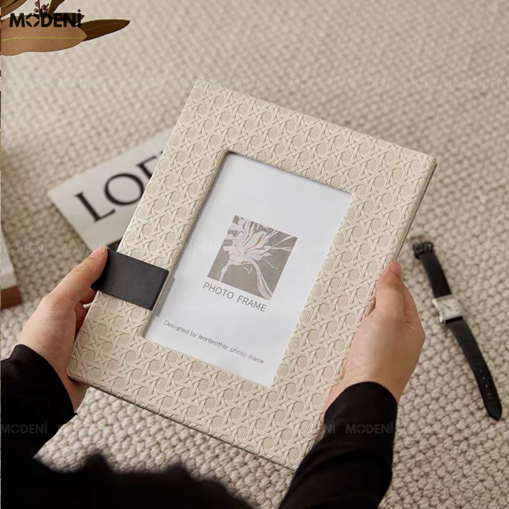 Set Khung Ảnh Remy Be Da Kết Hợp Vải Nhung Cao Cấp Cho Không Gian Hiện Đại Sang Trọng