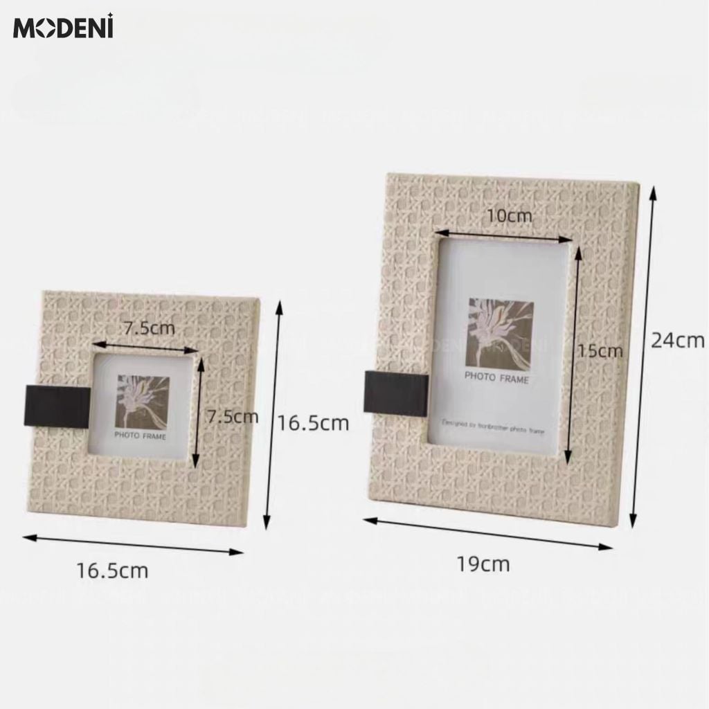 Set Khung Ảnh Remy Be Da Kết Hợp Vải Nhung Cao Cấp Cho Không Gian Hiện Đại Sang Trọng