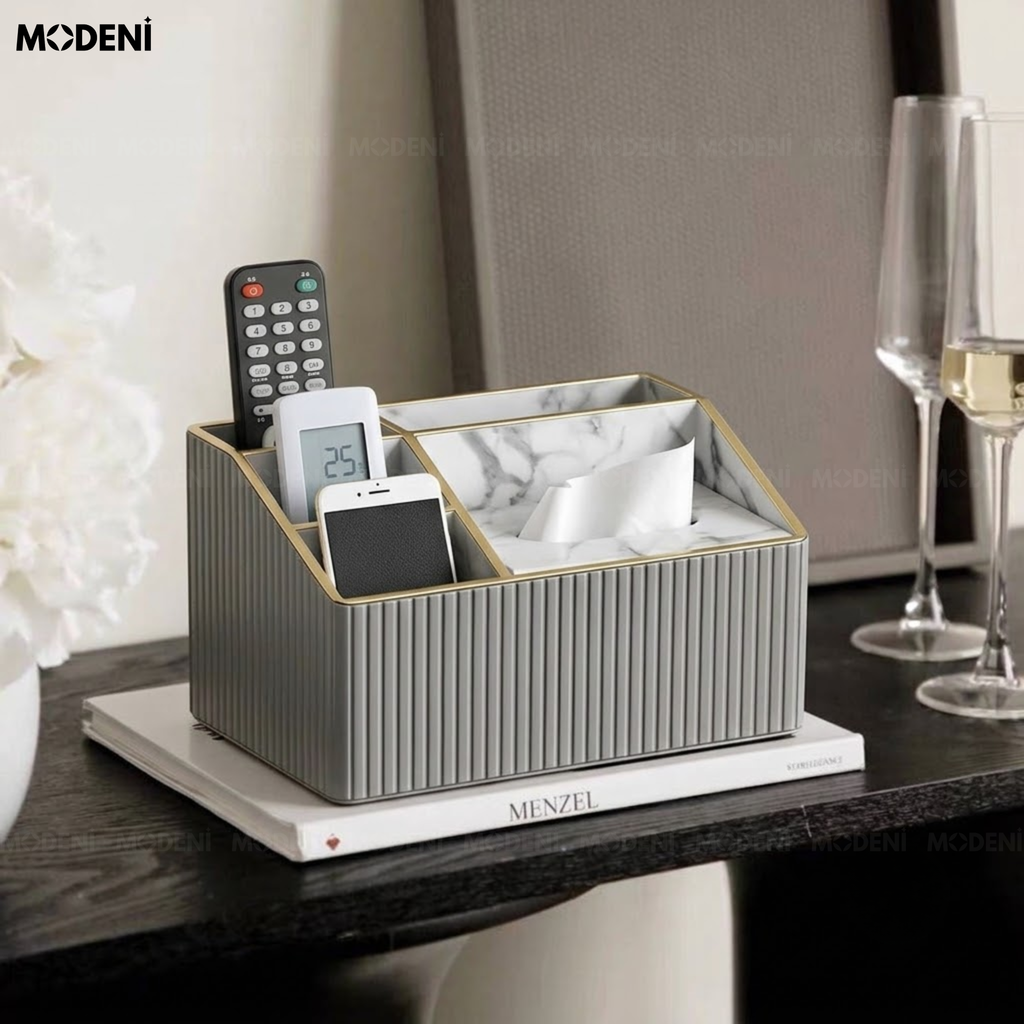 Hộp Khăn Giấy Rovigo Da PU Chống Thấm Sang Trọng Tinh Tế Bề Mặt Dễ Vệ Sinh Làm Quà Tặng Tân Gia Đẳng Cấp