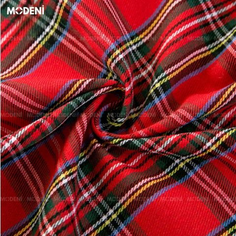 khăn trải bàn caro retro đỏ cổ điển cao cấp