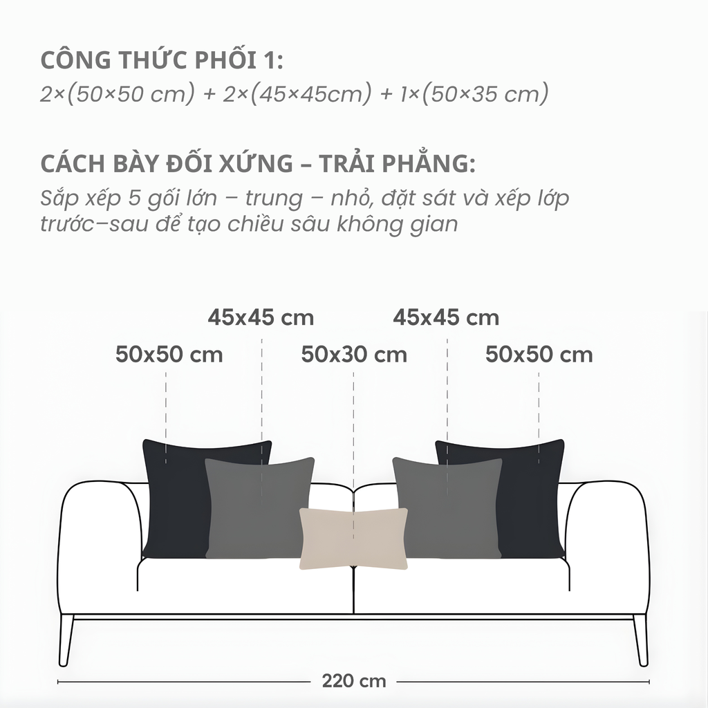 Ruột Gối Sofa CloudFeel Luxury Microfiber – Êm Mềm Tự Nhiên, Giữ Form Lâu, Phù Hợp Không Gian Phòng Khách Hiện Đại & Cao Cấp