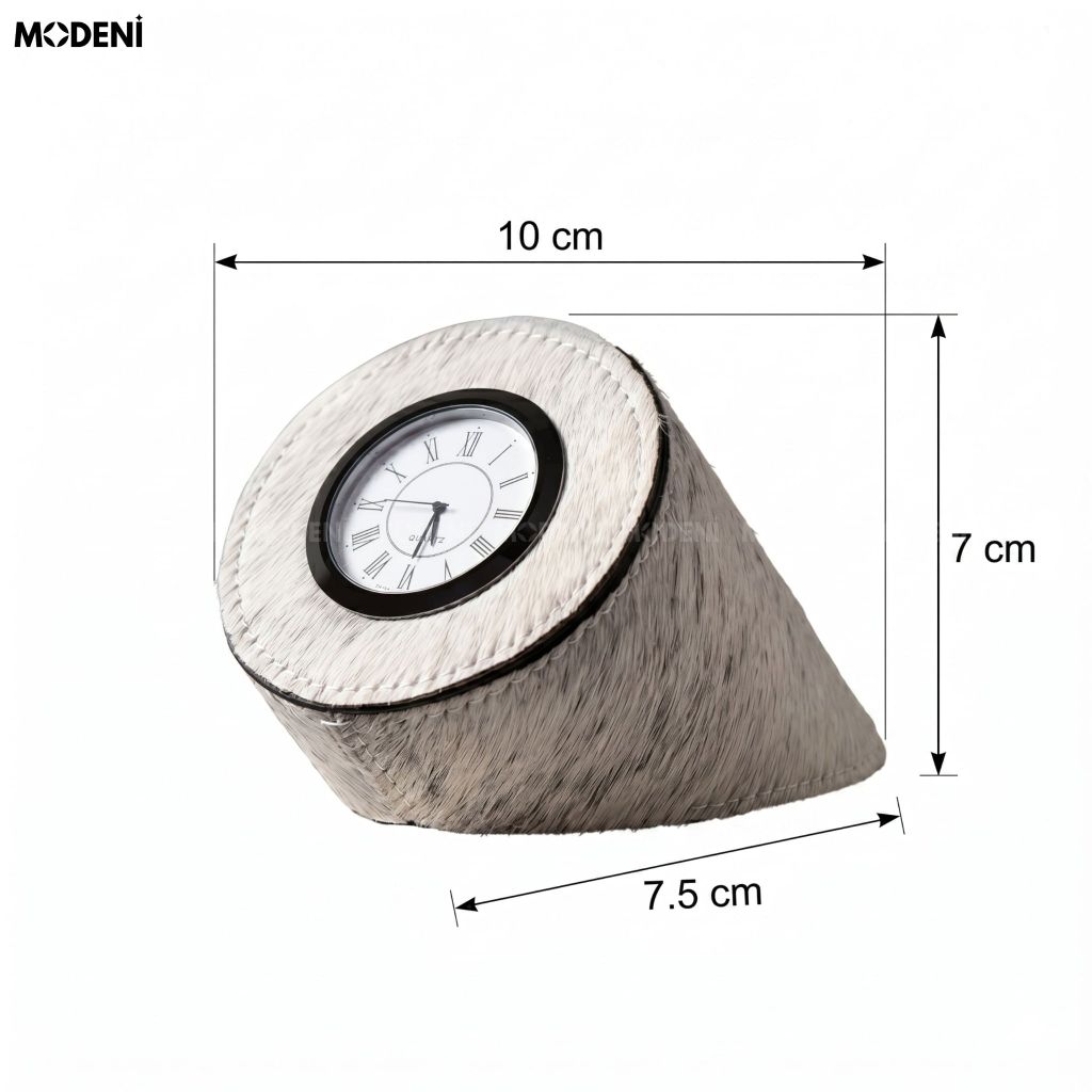 Đồng Hồ Trang Trí Alabaster Kim Loại Cao Cấp Phối Đá Trắng Minimalism