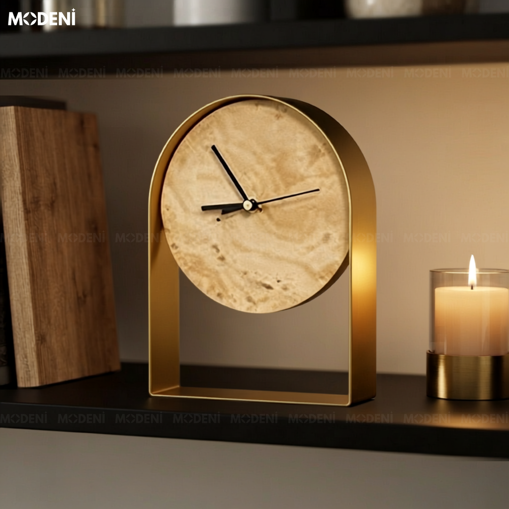 Tượng Arca Vàng Đồng Hồ Cao Cấp - Thiết Kế Hình Vòm, Nghệ Thuật Điêu Khắc Thời Gian Đương Đại Đẳng Cấp Tình trạng: Còn hàng