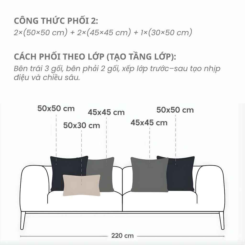 Ruột Gối Sofa CloudFeel Luxury Microfiber – Êm Mềm Tự Nhiên, Giữ Form Lâu, Phù Hợp Không Gian Phòng Khách Hiện Đại & Cao Cấp