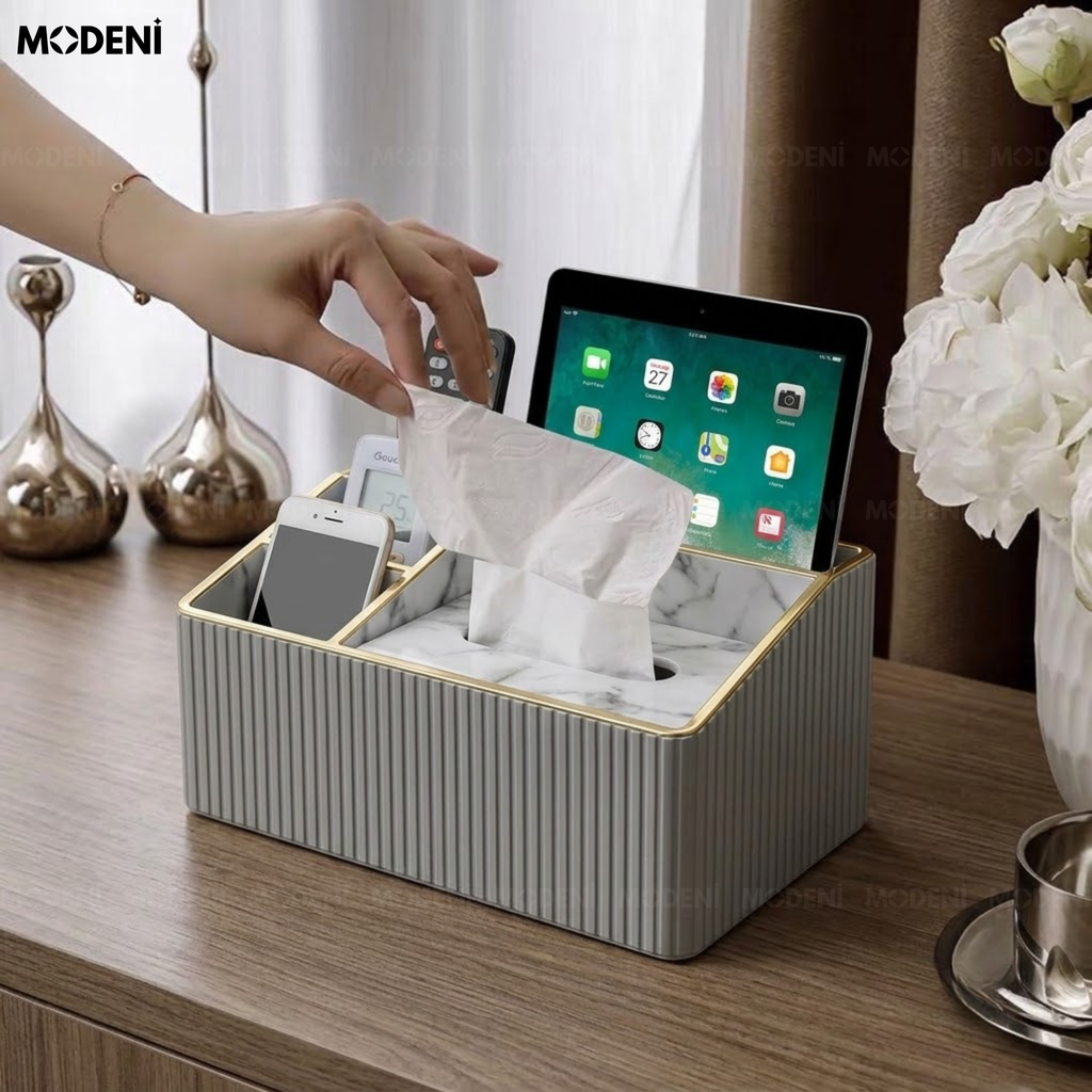 Hộp Khăn Giấy Rovigo Da PU Chống Thấm Sang Trọng Tinh Tế Bề Mặt Dễ Vệ Sinh Làm Quà Tặng Tân Gia Đẳng Cấp