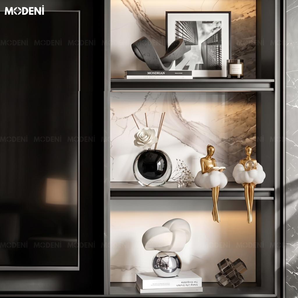 Set Decor Noir Muse Cao Cấp Phong Cách Modern Luxury Kết Hợp Artistic Minimalism