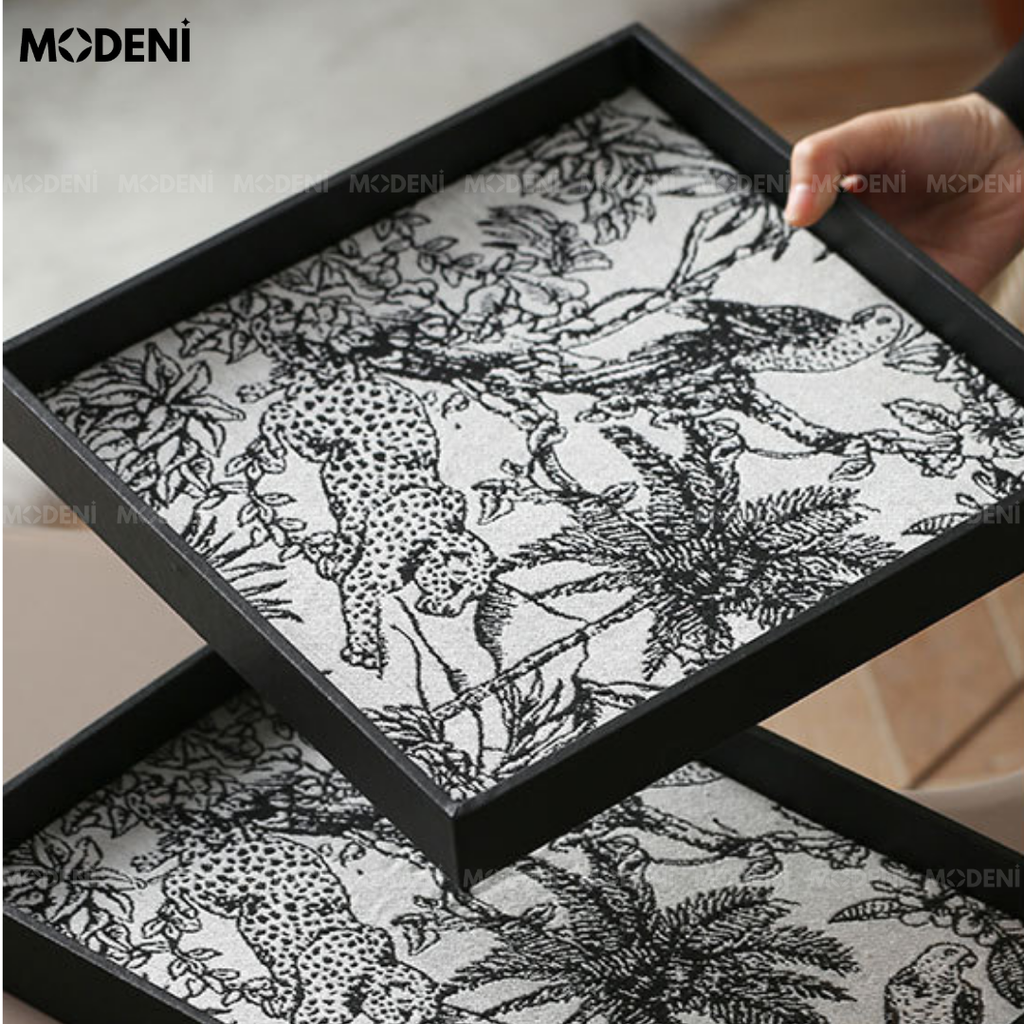 Set Decor Noir Sauvage Cao Cấp Phong Cách Modern Luxury Kết Hợp Monochrome Chic
