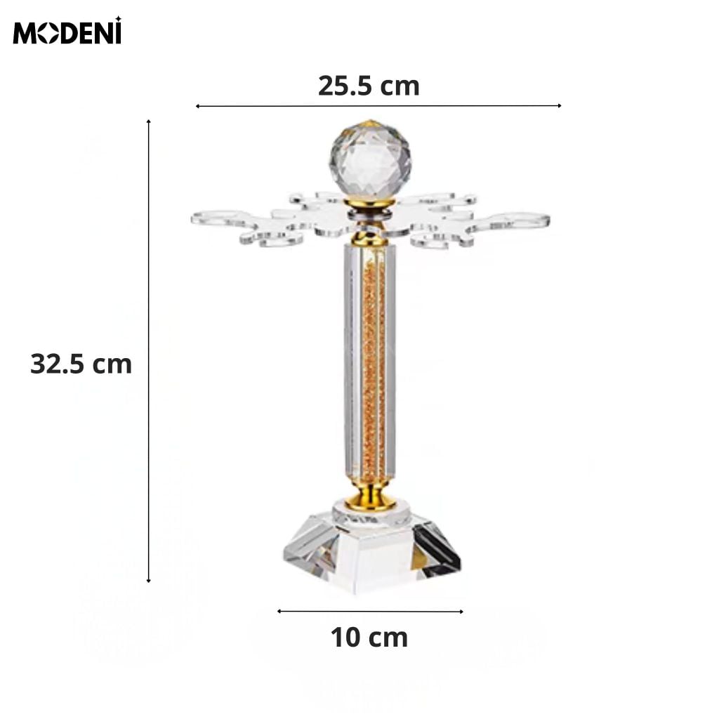 Bộ Bình Rượu Goldman Pha Lê Cao Cấp Quà Tặng Tân Gia Viền Vàng Sang Trọng