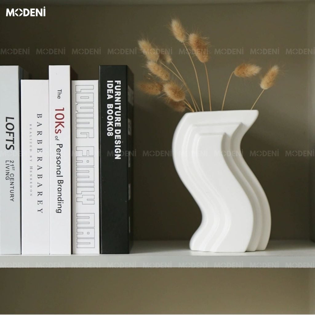 Bình Hoa Aero Composite Sứ Nhám Lì Màu Trắng Phong Cách Wabi Sabi Thiết Kế Vượt Thời Gian Cho Căn Hộ Cao Cấp