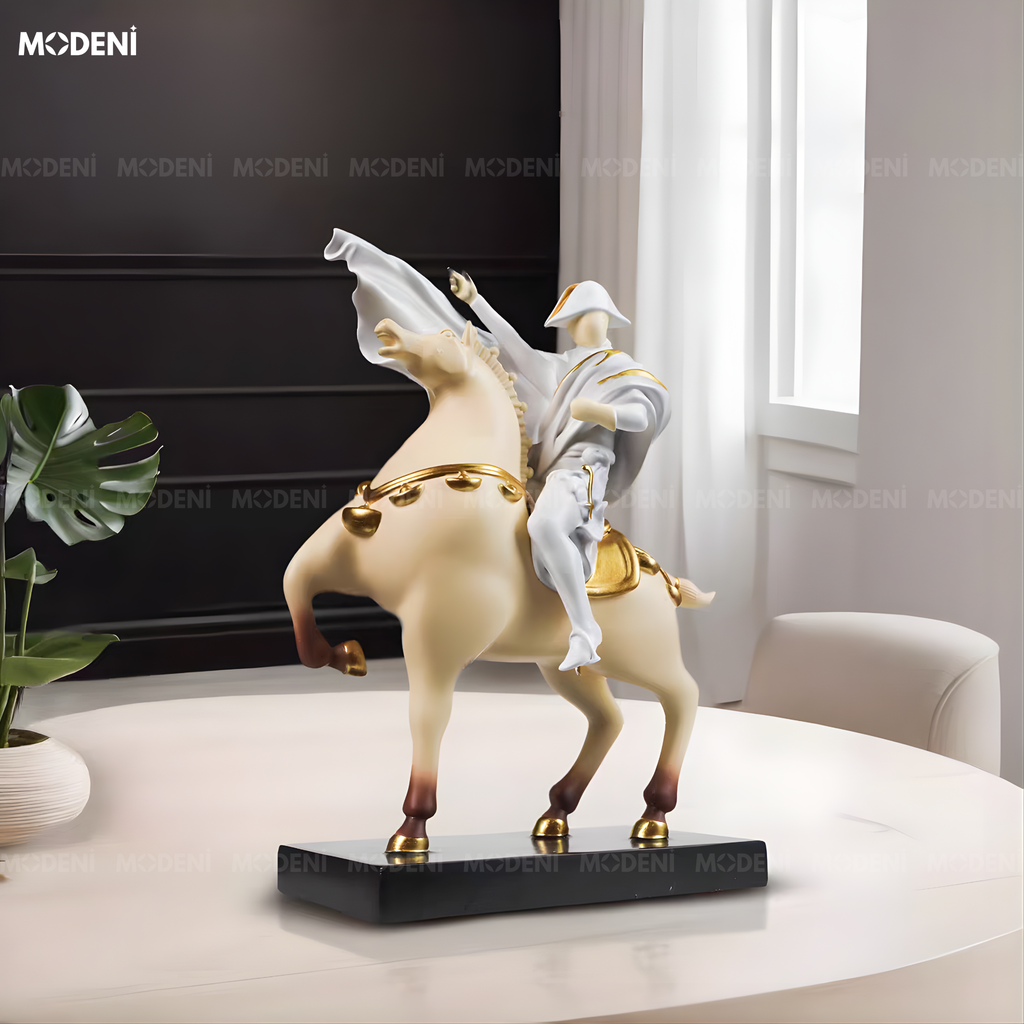 Tượng Trang Trí Lumen White Composite Cao Cấp Đúc Nguyên Khối - Điểm Nhấn Cho Bàn Console, Kệ Tủ Và Không Gian Hiện Đại