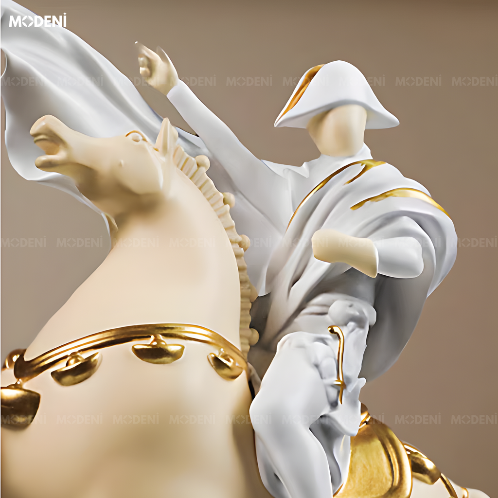 Tượng Trang Trí Lumen White Composite Cao Cấp Đúc Nguyên Khối - Điểm Nhấn Cho Bàn Console, Kệ Tủ Và Không Gian Hiện Đại