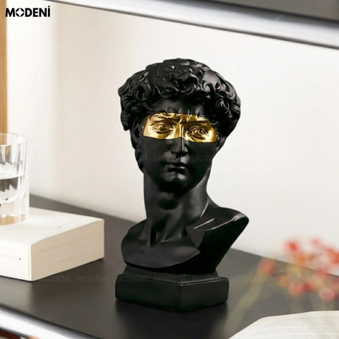  Tượng David Đen Nghệ Thuật Trừu Tượng – Tầm Nhìn Vàng Nổi Bật – Trang Trí Bàn Làm Việc, Kệ Sách, Văn Phòng Thiết Kế 