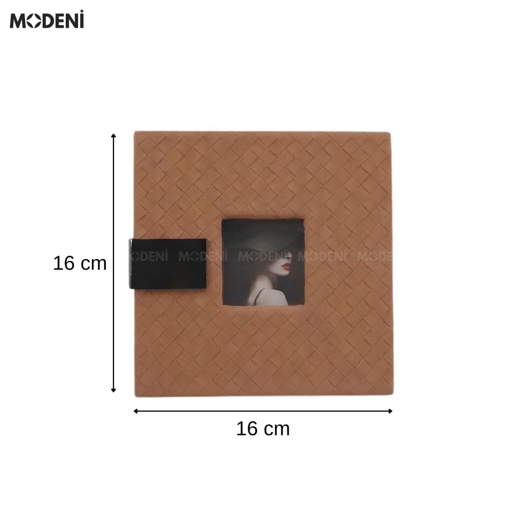 Set Khung Ảnh Aldo Da Phối Kim Loại Cao Cấp Cho Không Gian Decor Hiện Đại