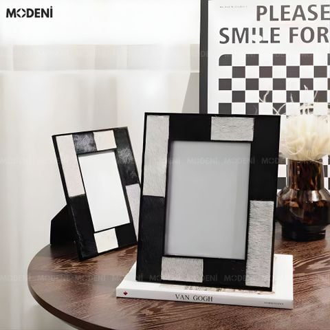  Set Khung Ảnh Renzo Acrylic Phối Lông Ngựa Cho Bàn Làm Việc Cao Cấp 
