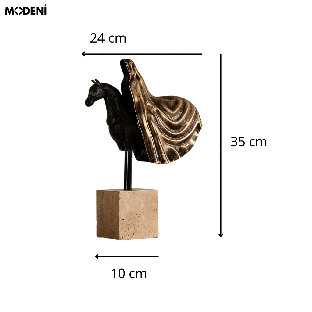 Tượng Trang Trí Guno Khởi Hành Tôn Quý Cao Cấp - Thiết Kế Bán Thân Độc Đáo, Nghệ Thuật Điêu Khắc Đương Đại Sang Trọng