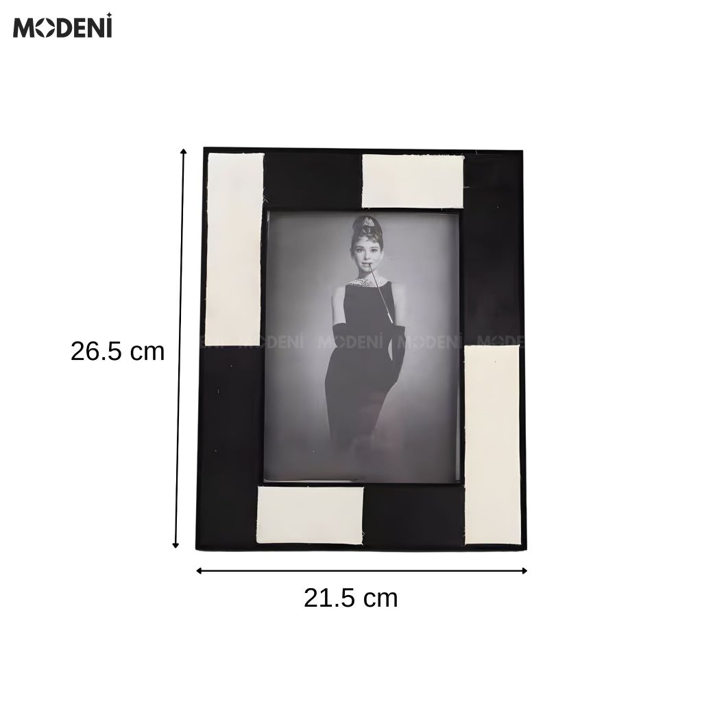 Set Khung Ảnh Renzo Acrylic Phối Lông Ngựa Cho Bàn Làm Việc Cao Cấp