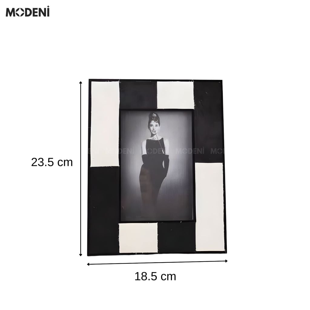 Set Khung Ảnh Renzo Acrylic Phối Lông Ngựa Cho Bàn Làm Việc Cao Cấp