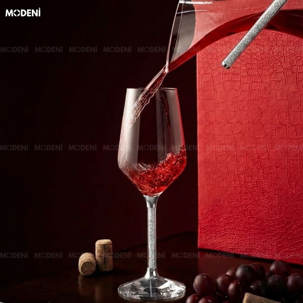 Bộ Bình Ly Rượu The BACKBONE Pha Lê Cao Cấp Quà Tặng Tân Gia Ánh Bạc Sang Trọng Đẳng Cấp