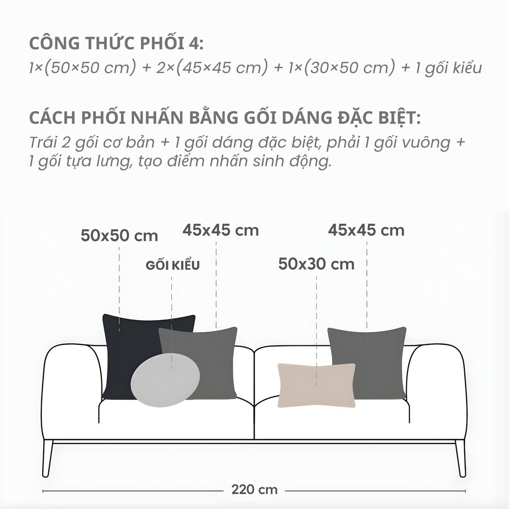 Ruột Gối Sofa CloudFeel Luxury Microfiber – Êm Mềm Tự Nhiên, Giữ Form Lâu, Phù Hợp Không Gian Phòng Khách Hiện Đại & Cao Cấp