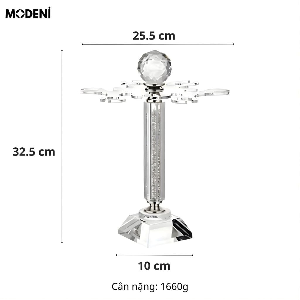 Bộ Bình Ly Rượu The BACKBONE Pha Lê Cao Cấp Quà Tặng Tân Gia Ánh Bạc Sang Trọng Đẳng Cấp
