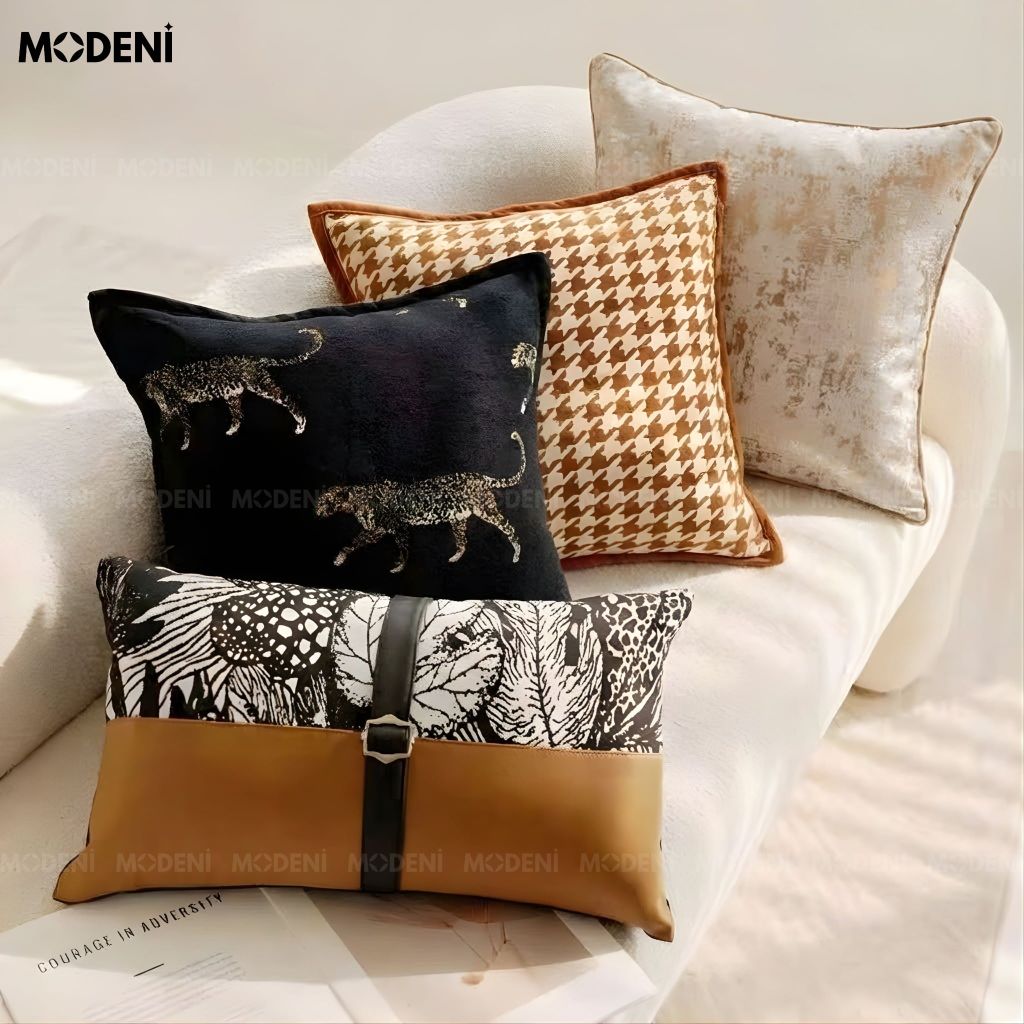Set Vỏ Gối Sofa Savanna Luxe Cao Cấp Phong Cách Phá Cách Hiện Đại