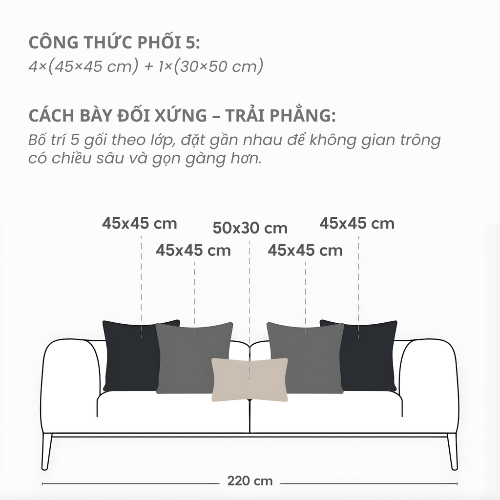 Ruột Gối Sofa CloudFeel Luxury Microfiber – Êm Mềm Tự Nhiên, Giữ Form Lâu, Phù Hợp Không Gian Phòng Khách Hiện Đại & Cao Cấp