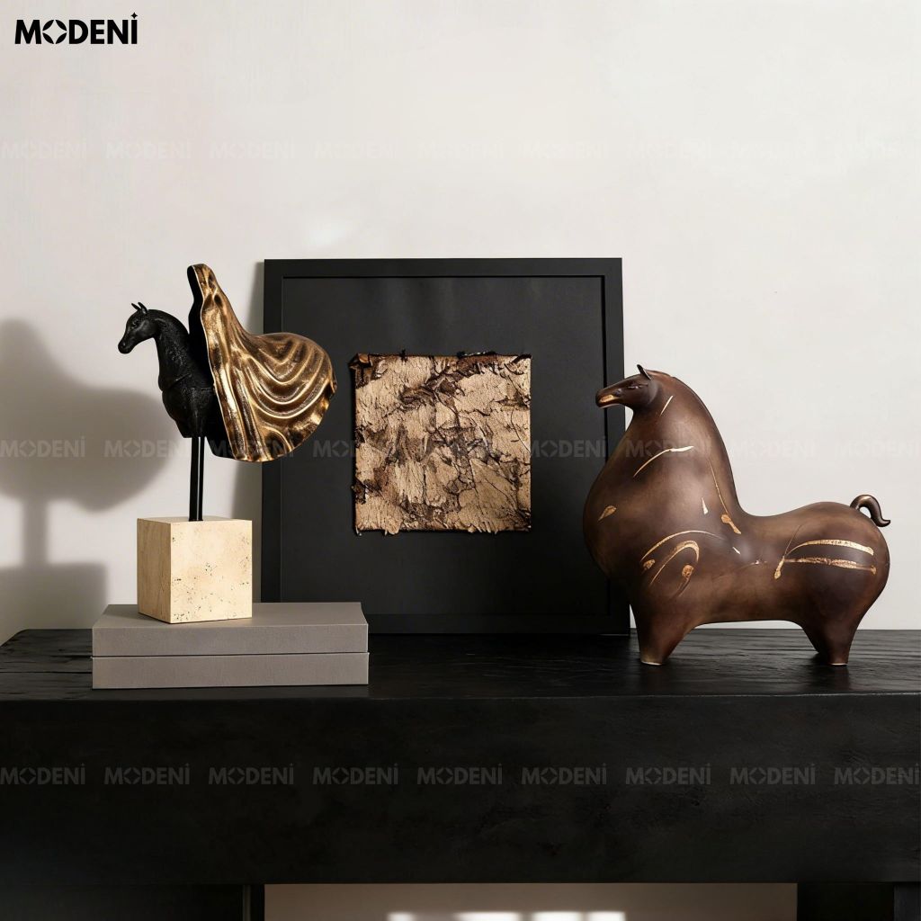 Tượng Trang Trí Guno Khởi Hành Tôn Quý Cao Cấp - Thiết Kế Bán Thân Độc Đáo, Nghệ Thuật Điêu Khắc Đương Đại Sang Trọng