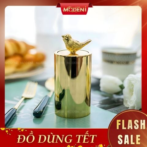  Hủ Lọ Đựng Tăm Trivoli Golden – Hộp Tăm Cao Cấp Mạ Vàng Sang Trọng, Dễ Dùng, Dành Cho Bàn Ăn Hiện Đại 