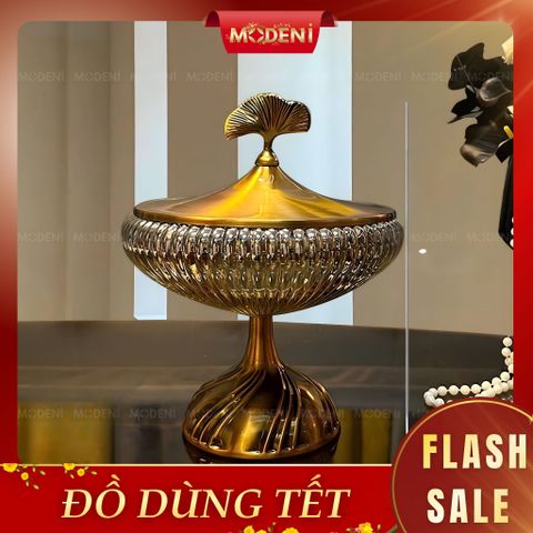  Hủ Thủy Tinh Vortex Cao Cấp Họa Tiết Xoắn Nghệ Thuật Cho Phòng Ăn Phong Cách Luxury 