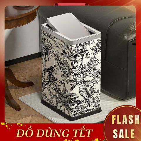  Thùng Rác Monaco Da Cao Cấp Nắp Lật Tự Cân Bằng Họa Tiết Cổ Điển Sang Trọng Phù Hợp Cho Không Gian Sinh Hoạt Sang Trọng 