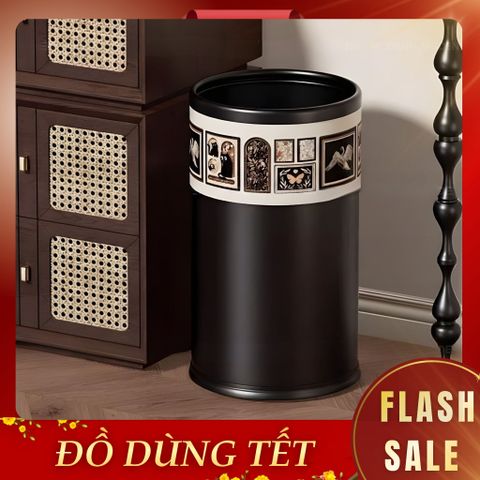  Thùng Rác Vista Da Cao Cấp Không Nắp Họa Tiết Nghệ Thuật Sang Trọng Phù Hợp Cho Không Gian Sống Hiện Đại 