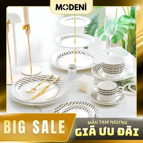  Khay Đĩa 3 Tầng Ryan Sứ Trắng Men Cao Cấp – Decor Tiệc Trà Sang Trọng – Đựng Bánh Trái, Mứt, Snack Hiện Đại 