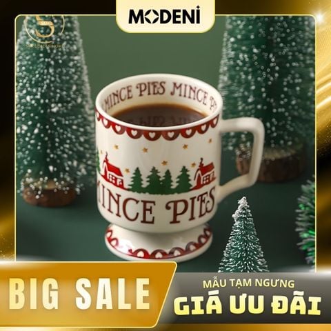  Ly Uống Nước Carol Sứ Xương Cao Cấp Trang Trí Giáng Sinh 