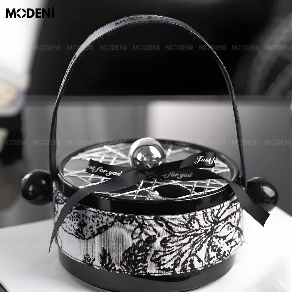 Lọ Đựng Trái Cây Spark Gốm Sứ Cao Cấp Họa Tiết Hoa Cổ Điển Cho Bàn Ăn/Phòng Khách Sang Trọng