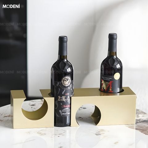  Kệ Rượu Prist Gold Kim Loại Nguyên Khối Ánh Kim 4 Tầng  Cho Không Gian Decor Hiện Đại 