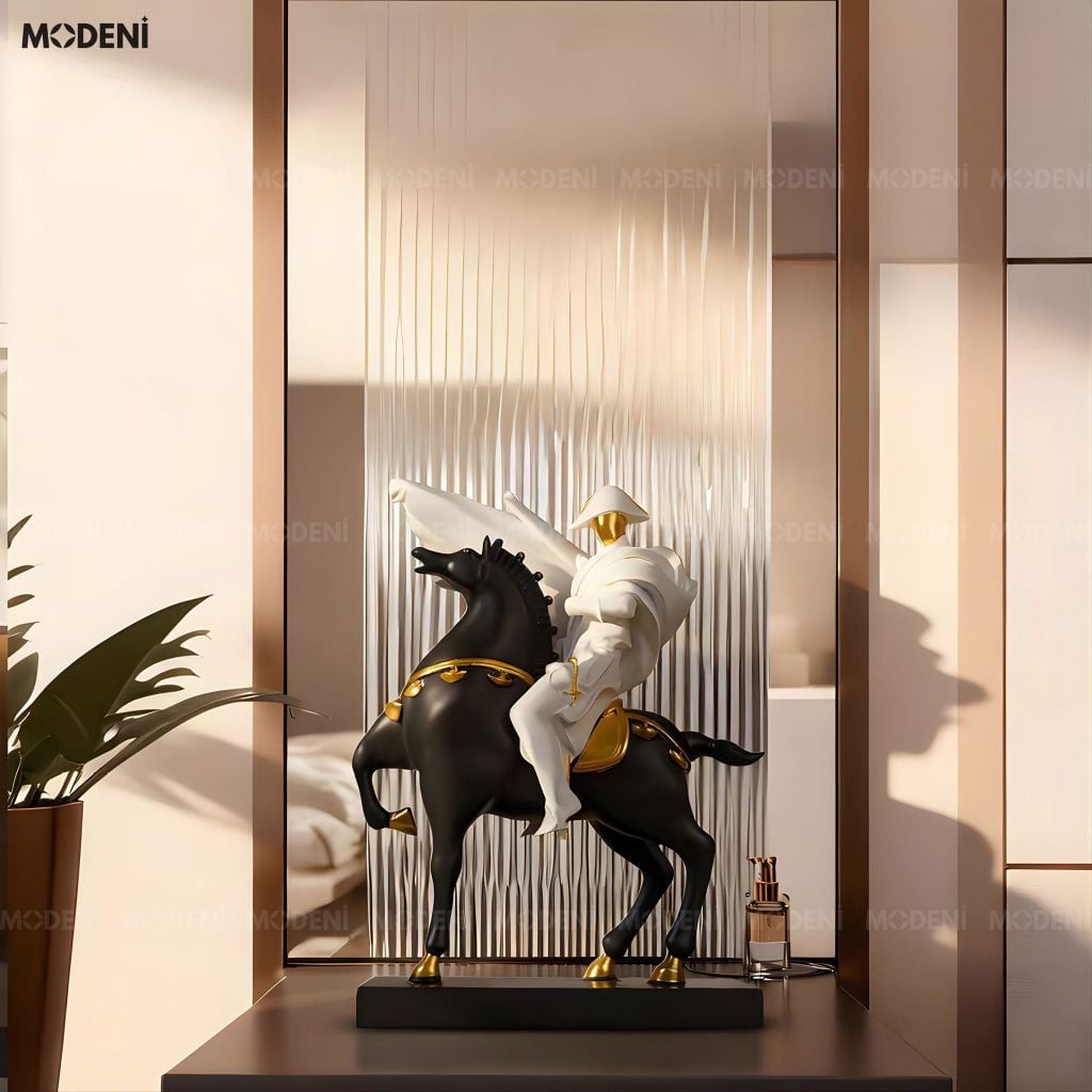 Tượng Trang Trí Lumen Composite Cao Cấp Đúc Nguyên Khối - Điểm Nhấn Cho Bàn Console, Kệ Tủ Và Không Gian Hiện Đại