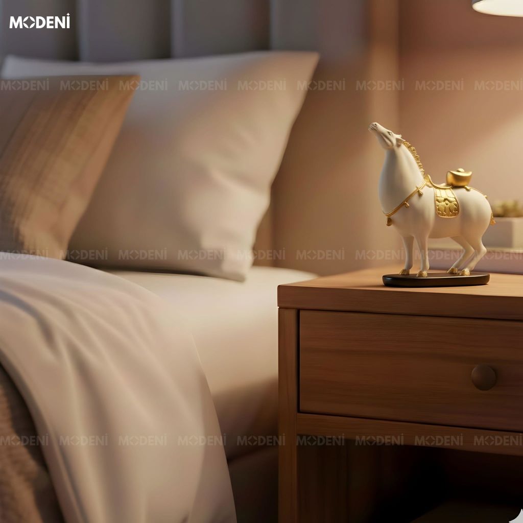 Tượng Trang Trí Glyph Trắng Composite Cao Cấp Đúc Nguyên Khối Sang Trọng Cho Không Gian Hiện Đại Sang Trọng