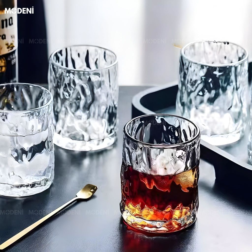 Bộ Bình Ly Thủy Tinh Shien Cao Cấp Cho Bàn Tiếp Khách Hiện Đại