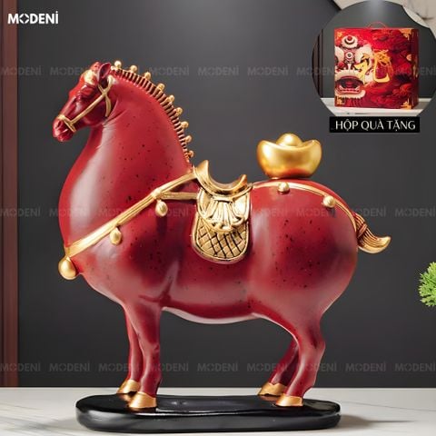  Tượng Trang Trí Glyph Đỏ Composite Cao Cấp Đúc Nguyên Khối Sang Trọng Cho Không Gian Hiện Đại Sang Trọng 