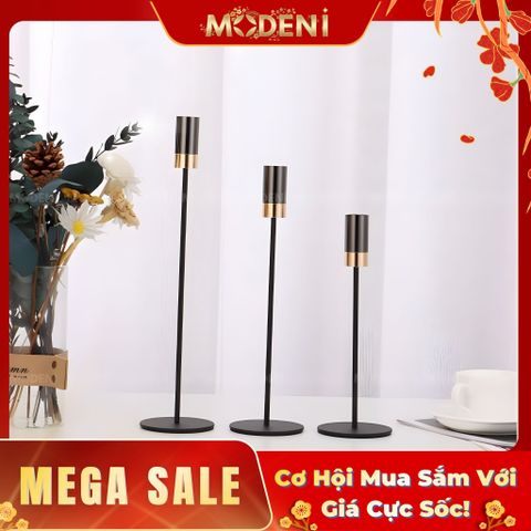  Chân nến Merrick Black Cao Cấp Sang Trọng 